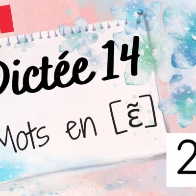 Dictée de mots 14