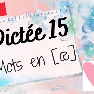 Dictée de mots 15