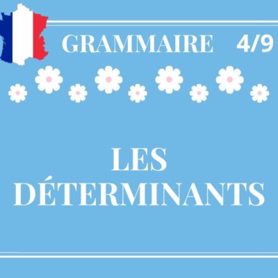 GRAMMAIRE 4/9 : les déterminants