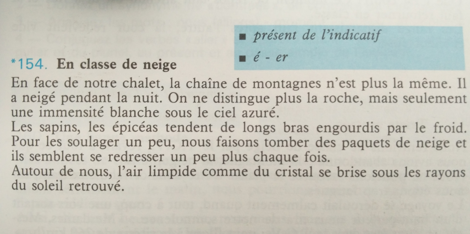 La dictée de Nadège 23 : présent de l'indicatif, -é / -er - Coliglote