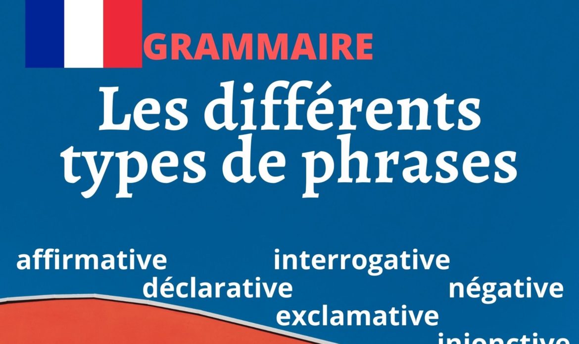 Grammaire : les différents types de phrases en français